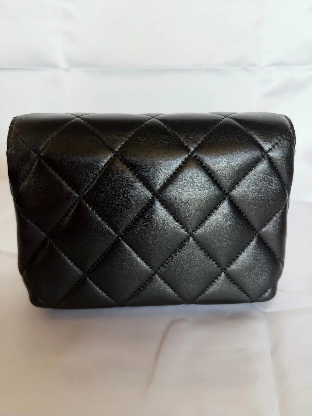 CHANEL 24A Black Lambskin Mini Flap Chanel CC Turnlock Full Set Microchipped - Picture 7 of 16